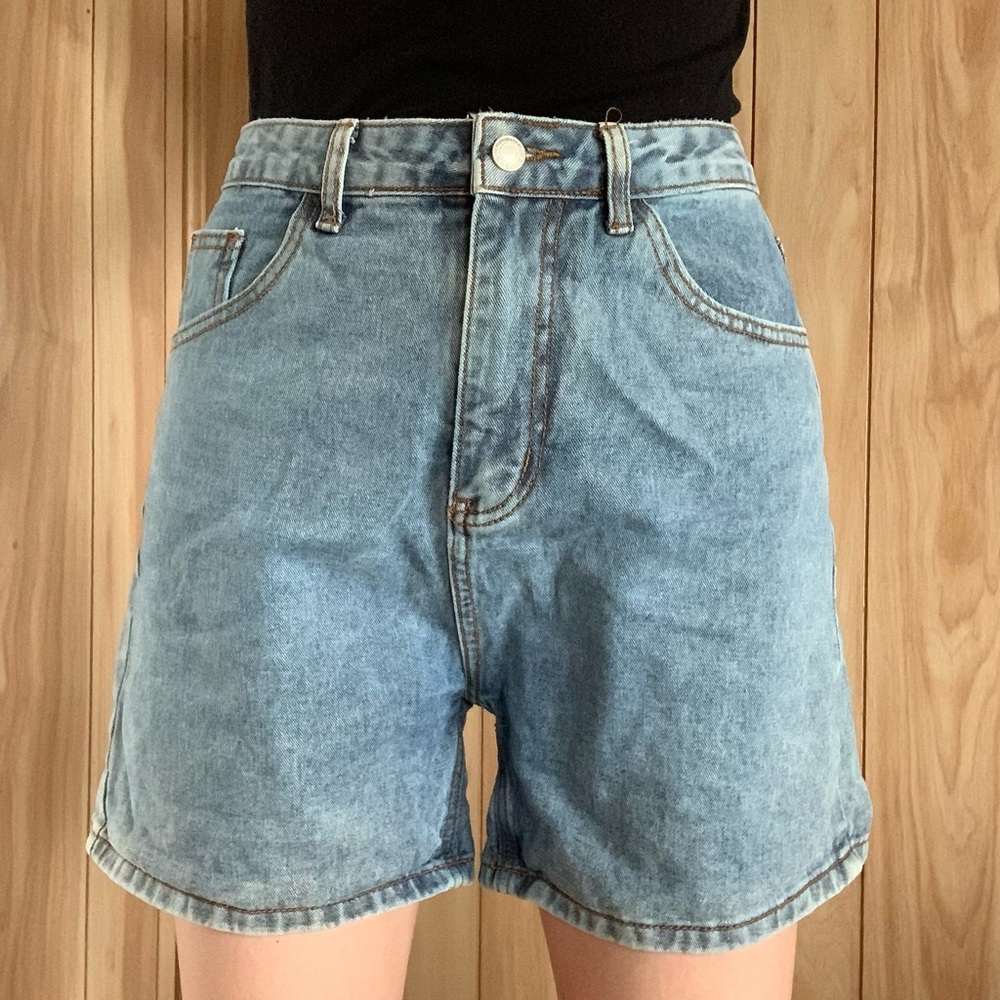 High Rise 4.5" Jean Shorts